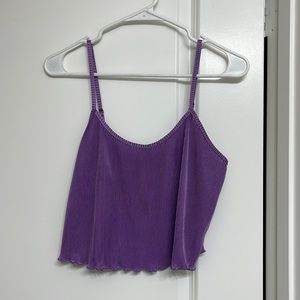 Forever 21 purple crop top